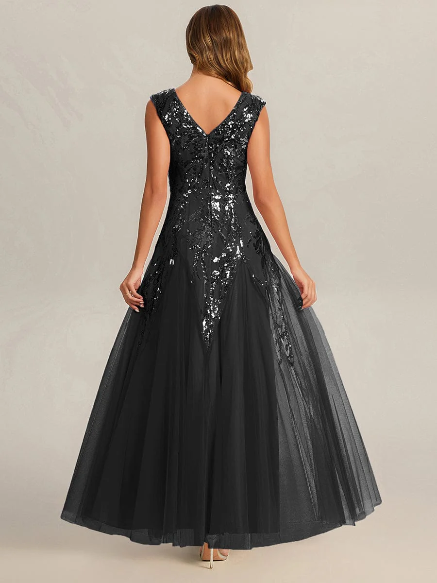 ever FREYA|Embroidered Sequin Cap Sleeve Dress - Image 14