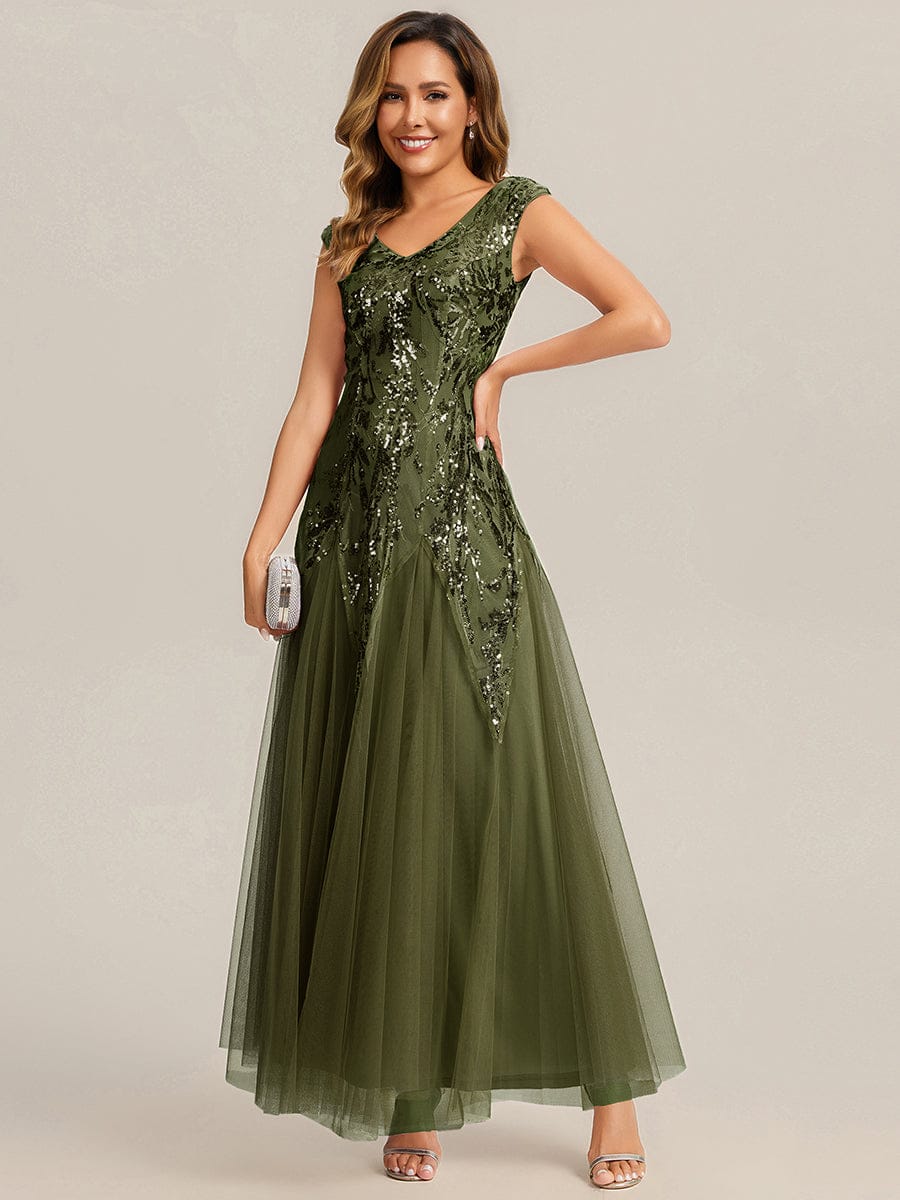 ever FREYA|Embroidered Sequin Cap Sleeve Dress - Image 2