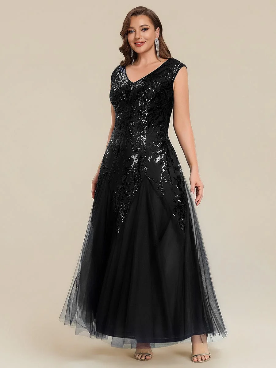 ever FREYA|Embroidered Sequin Cap Sleeve Dress - Image 20