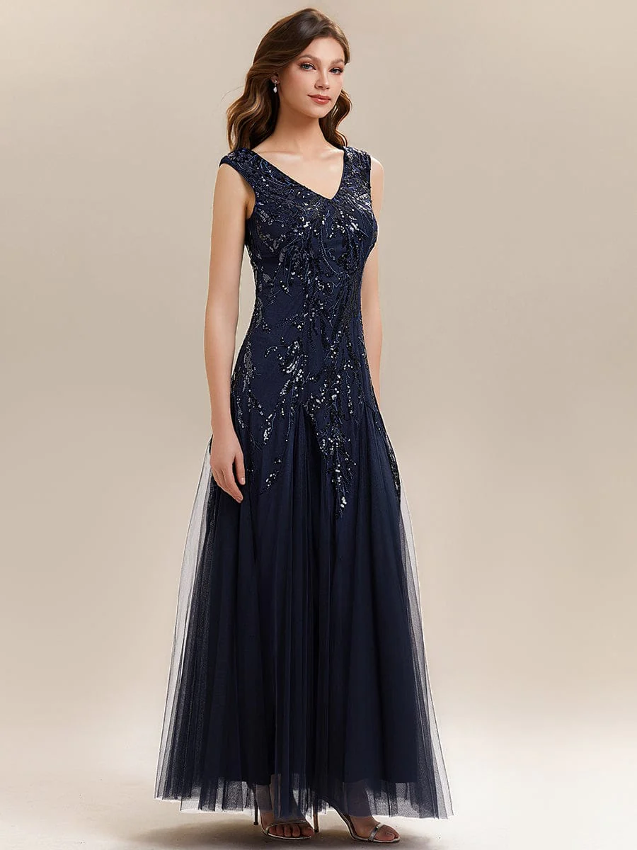 ever FREYA|Embroidered Sequin Cap Sleeve Dress - Image 27