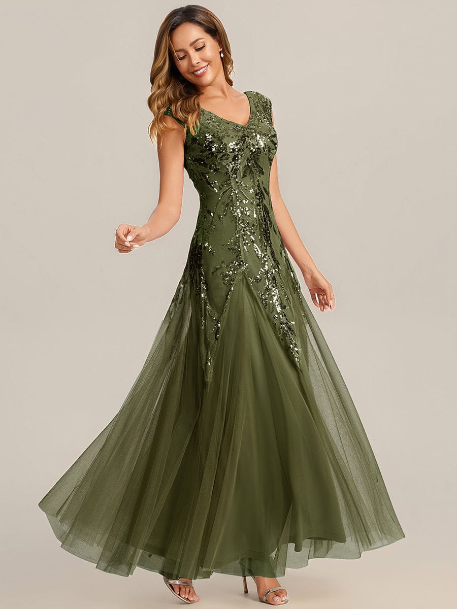 ever FREYA|Embroidered Sequin Cap Sleeve Dress - Image 33