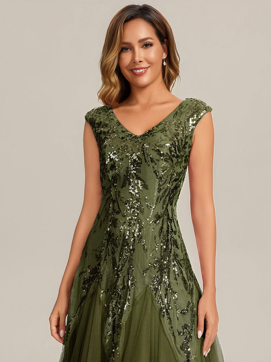 ever FREYA|Embroidered Sequin Cap Sleeve Dress - Image 34