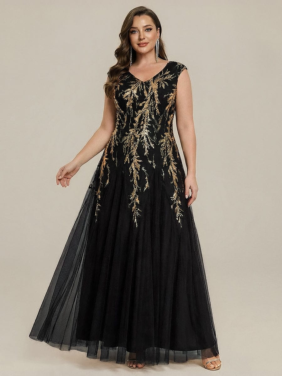 ever FREYA|Embroidered Sequin Cap Sleeve Dress - Image 41