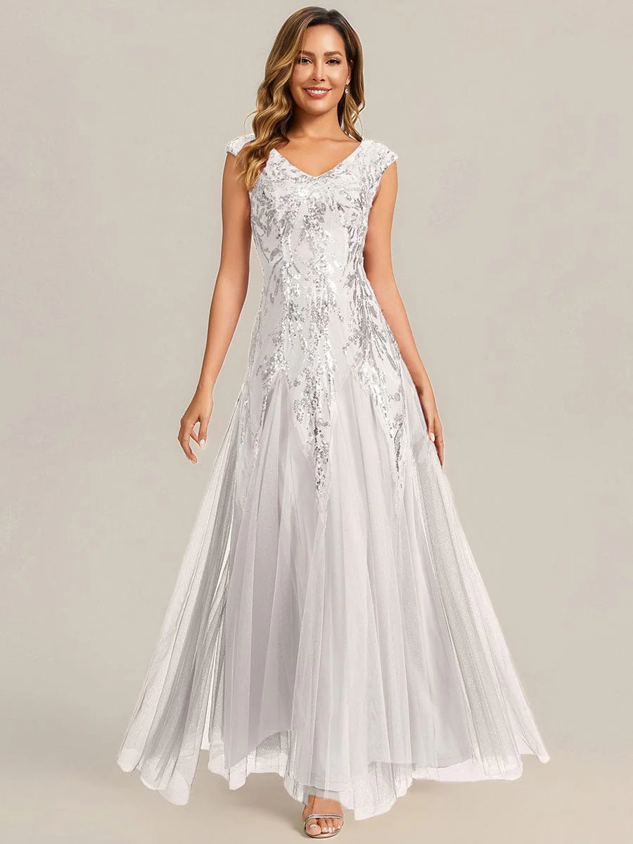 ever FREYA|Embroidered Sequin Cap Sleeve Dress - Image 45