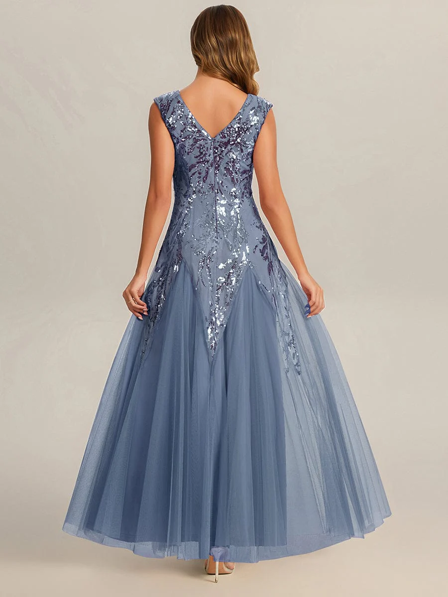 ever FREYA|Embroidered Sequin Cap Sleeve Dress - Image 5