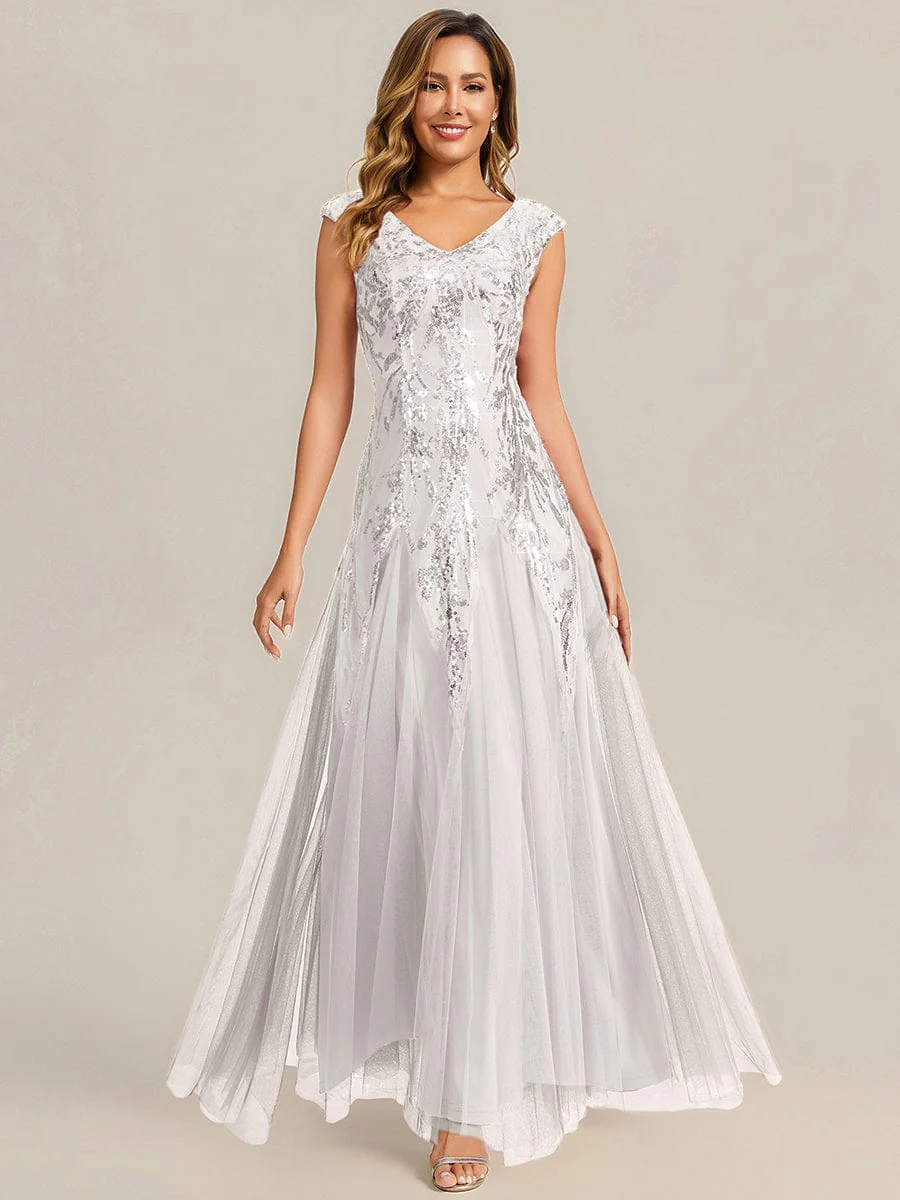 ever FREYA|Embroidered Sequin Cap Sleeve Dress - Image 50