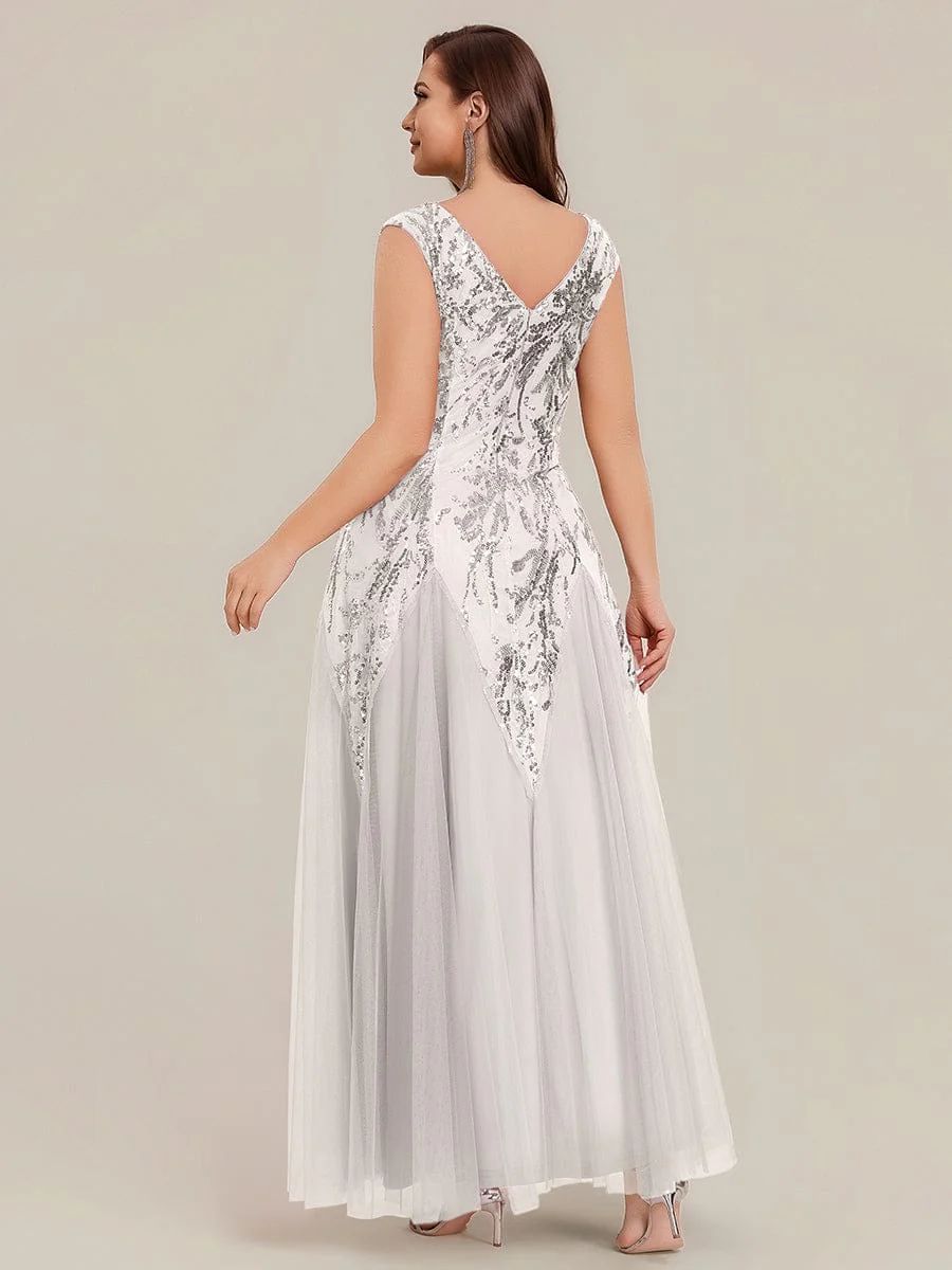 ever FREYA|Embroidered Sequin Cap Sleeve Dress - Image 52