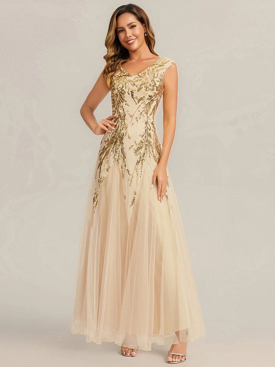 ever FREYA|Embroidered Sequin Cap Sleeve Dress - Image 56