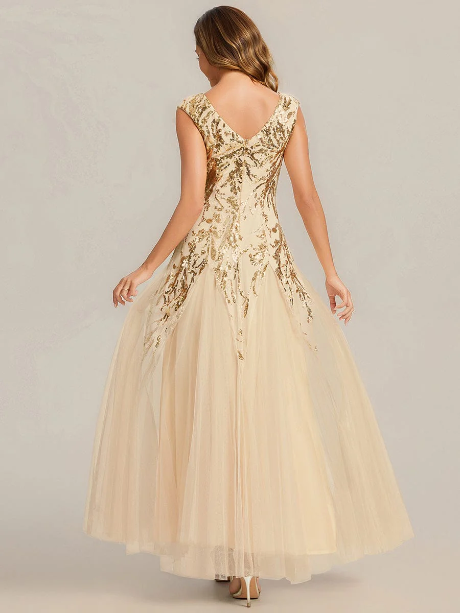ever FREYA|Embroidered Sequin Cap Sleeve Dress - Image 57