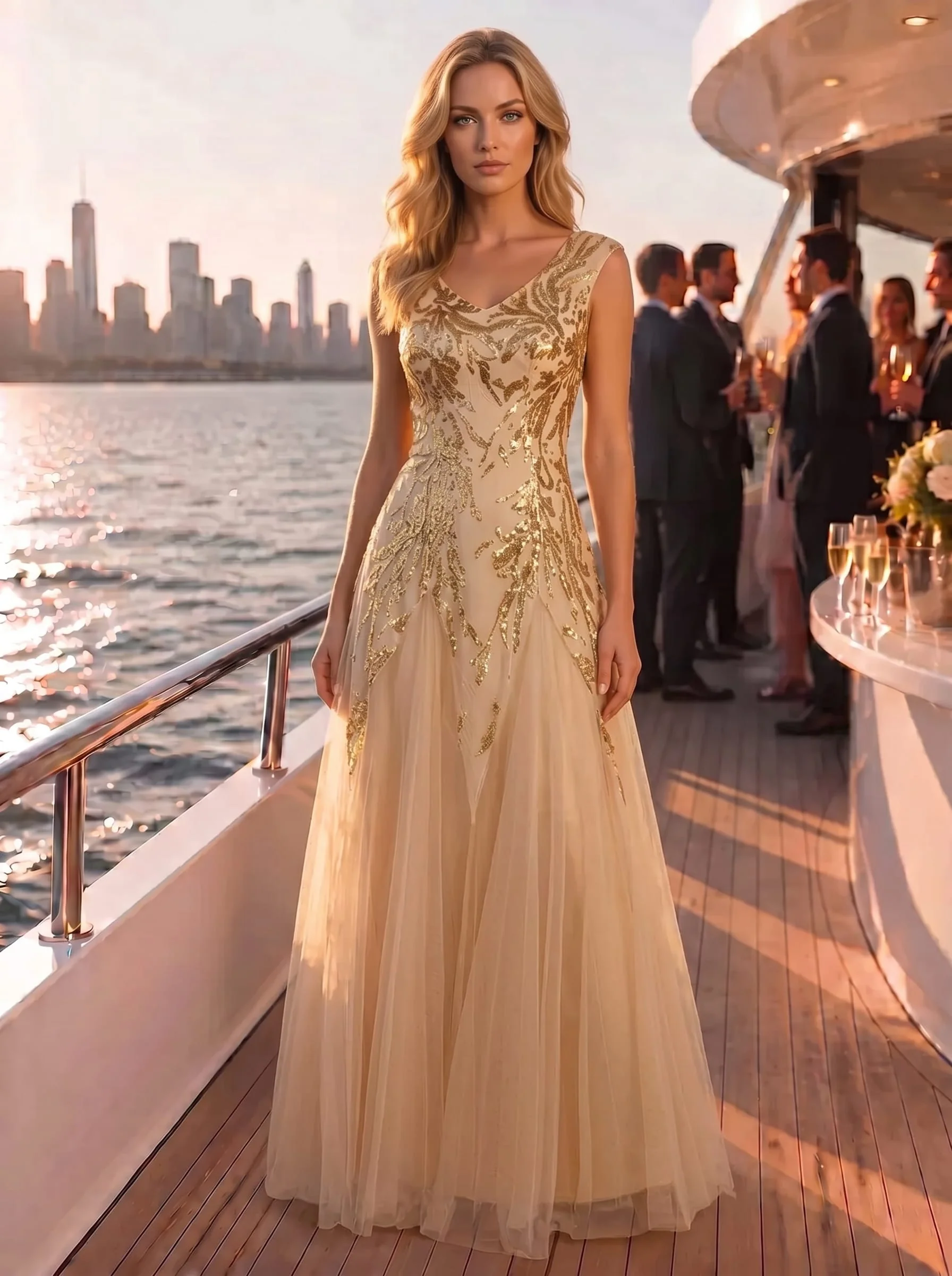 ever FREYA|Embroidered Sequin Cap Sleeve Dress - Image 58
