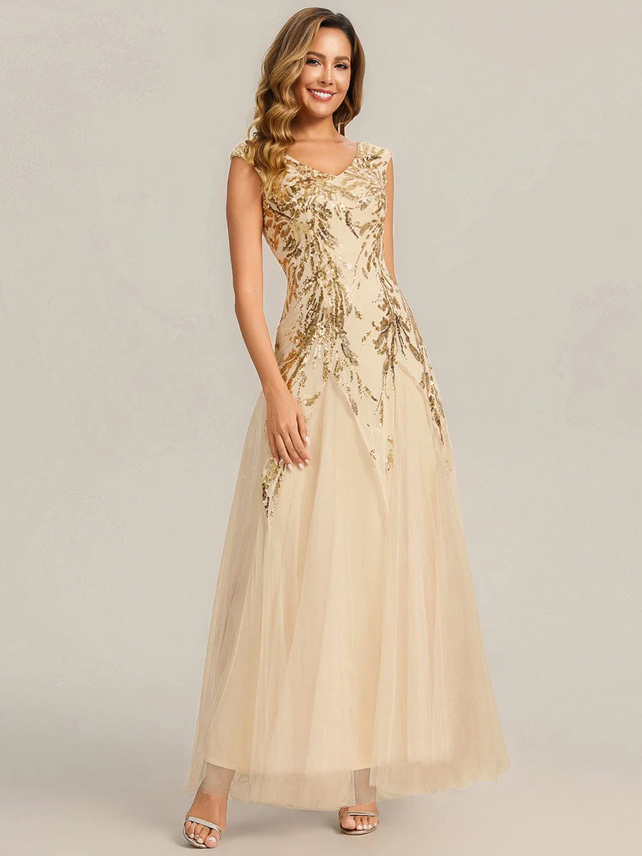 ever FREYA|Embroidered Sequin Cap Sleeve Dress - Image 61