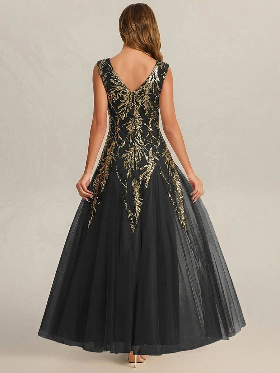 ever FREYA|Embroidered Sequin Cap Sleeve Dress - Image 7