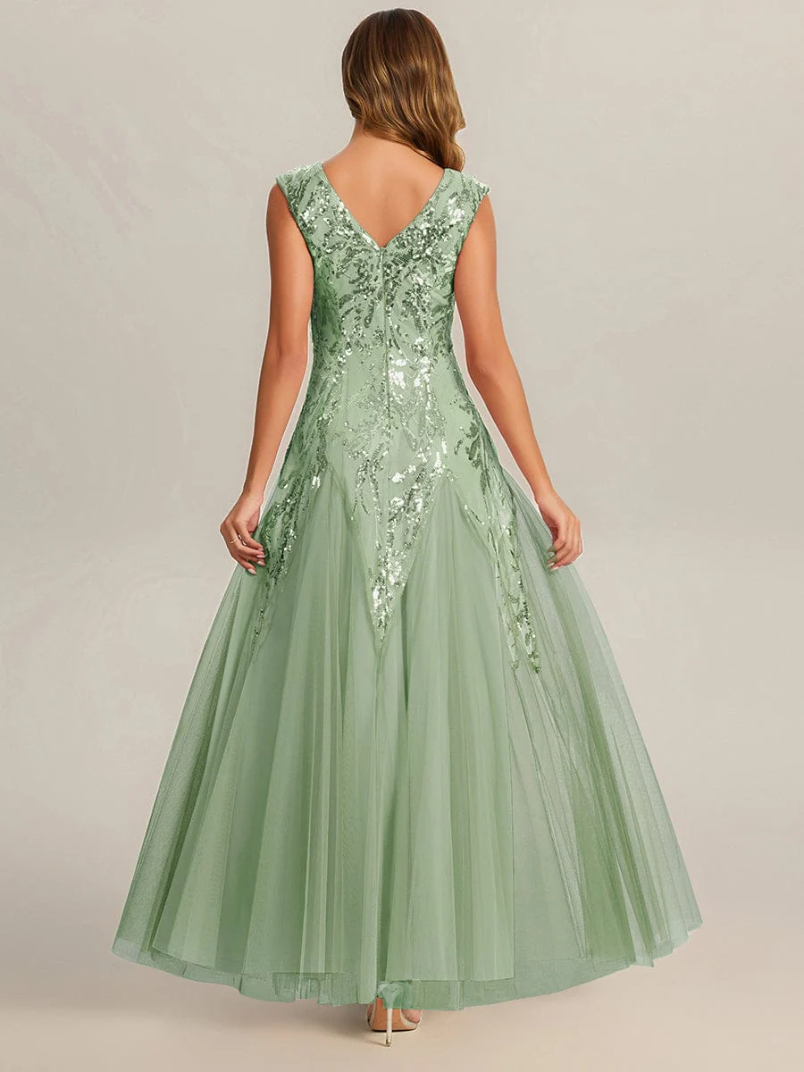 ever FREYA|Embroidered Sequin Cap Sleeve Dress - Image 76