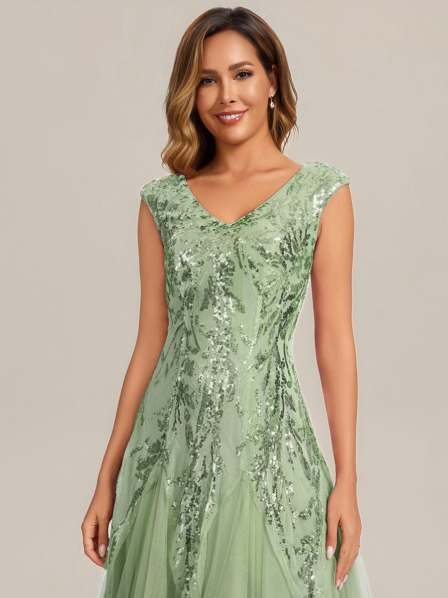 ever FREYA|Embroidered Sequin Cap Sleeve Dress - Image 77