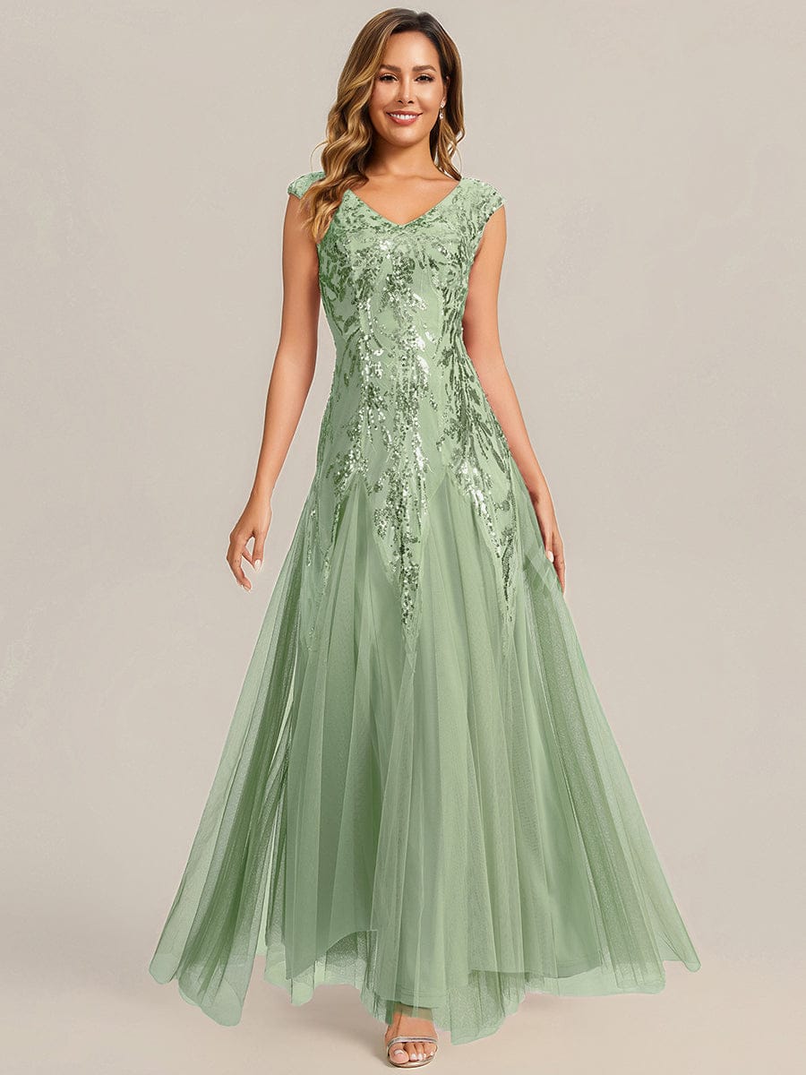 ever FREYA|Embroidered Sequin Cap Sleeve Dress - Image 78