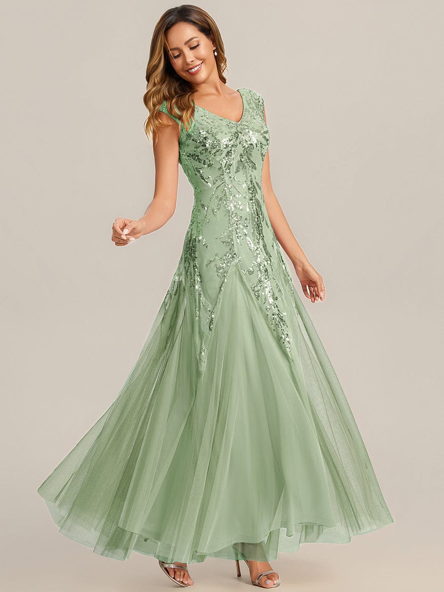 ever FREYA|Embroidered Sequin Cap Sleeve Dress - Image 79