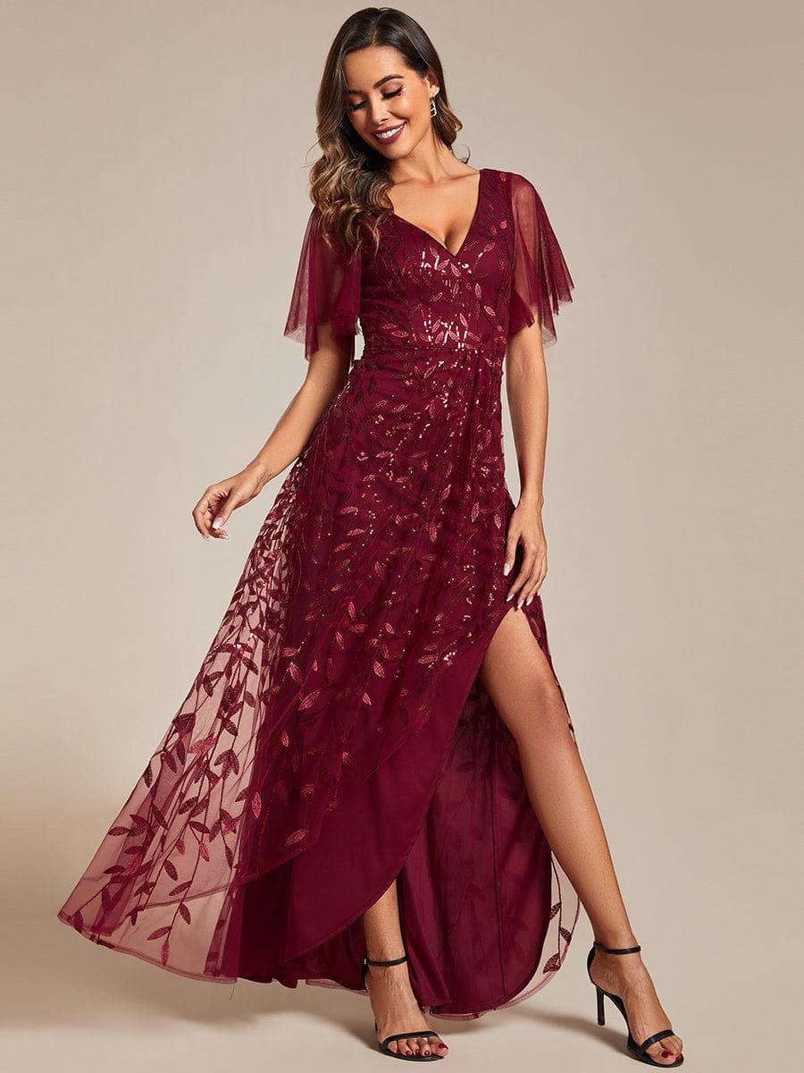 ever ALIX|V-Neck Sequined Mother of The Bride Dresses - Image 10