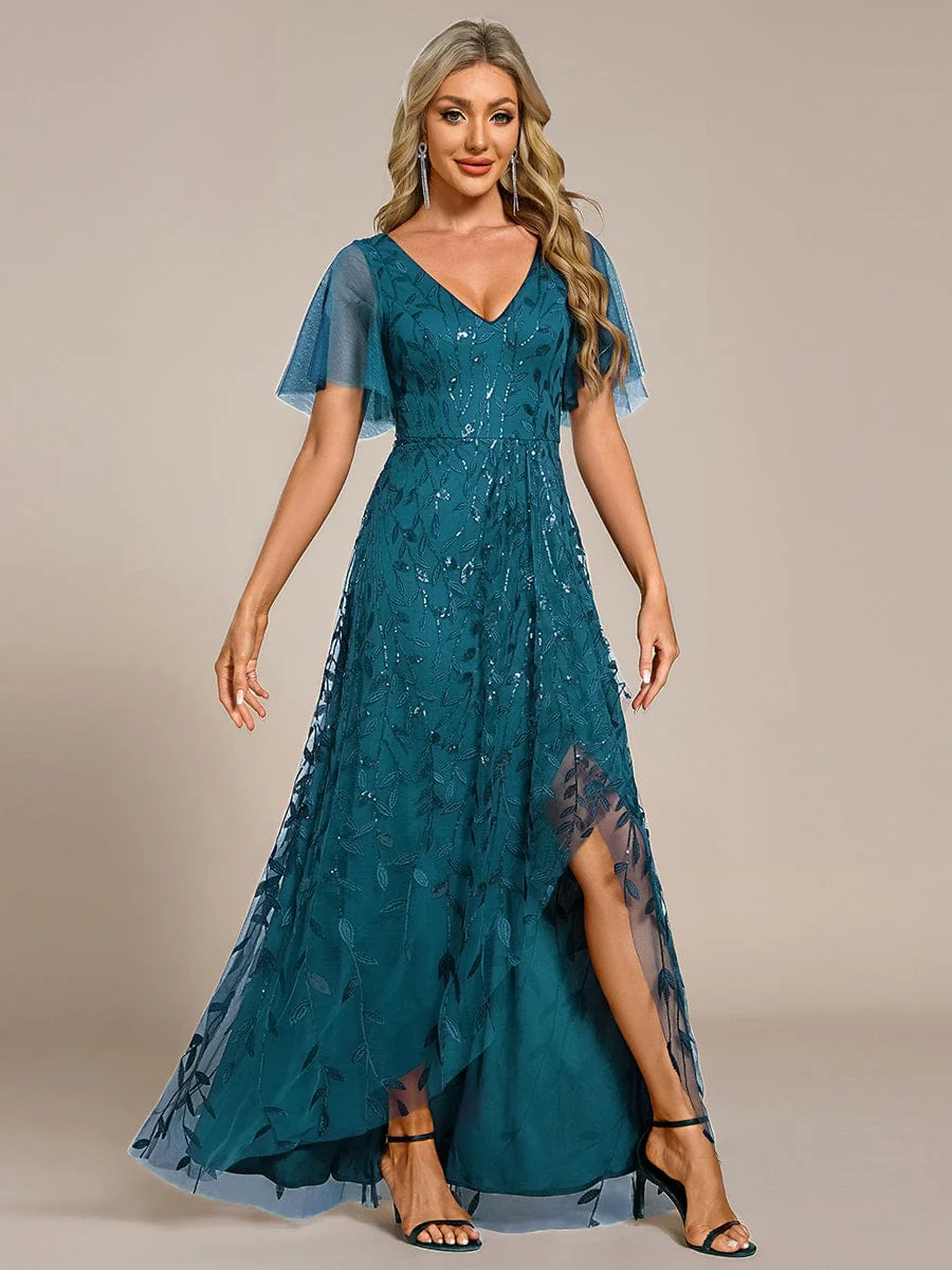 ever ALIX|V-Neck Sequined Mother of The Bride Dresses - Image 101