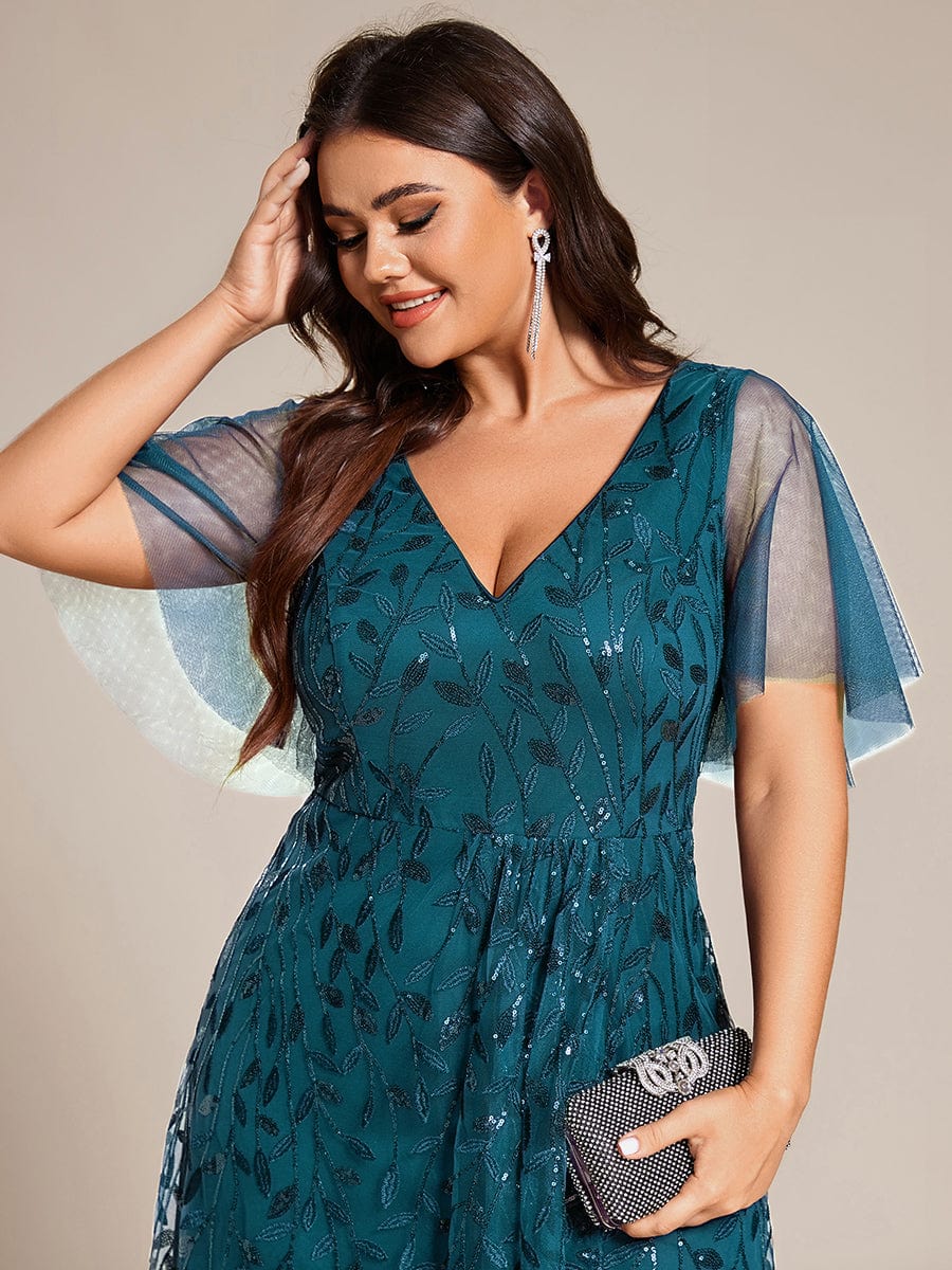 ever ALIX|V-Neck Sequined Mother of The Bride Dresses - Image 107