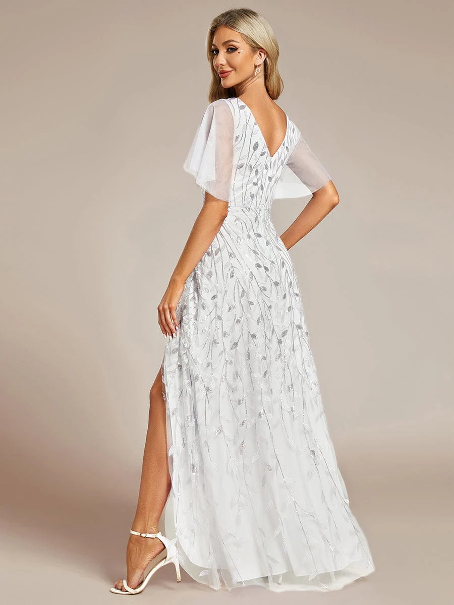 ever ALIX|V-Neck Sequined Mother of The Bride Dresses - Image 109