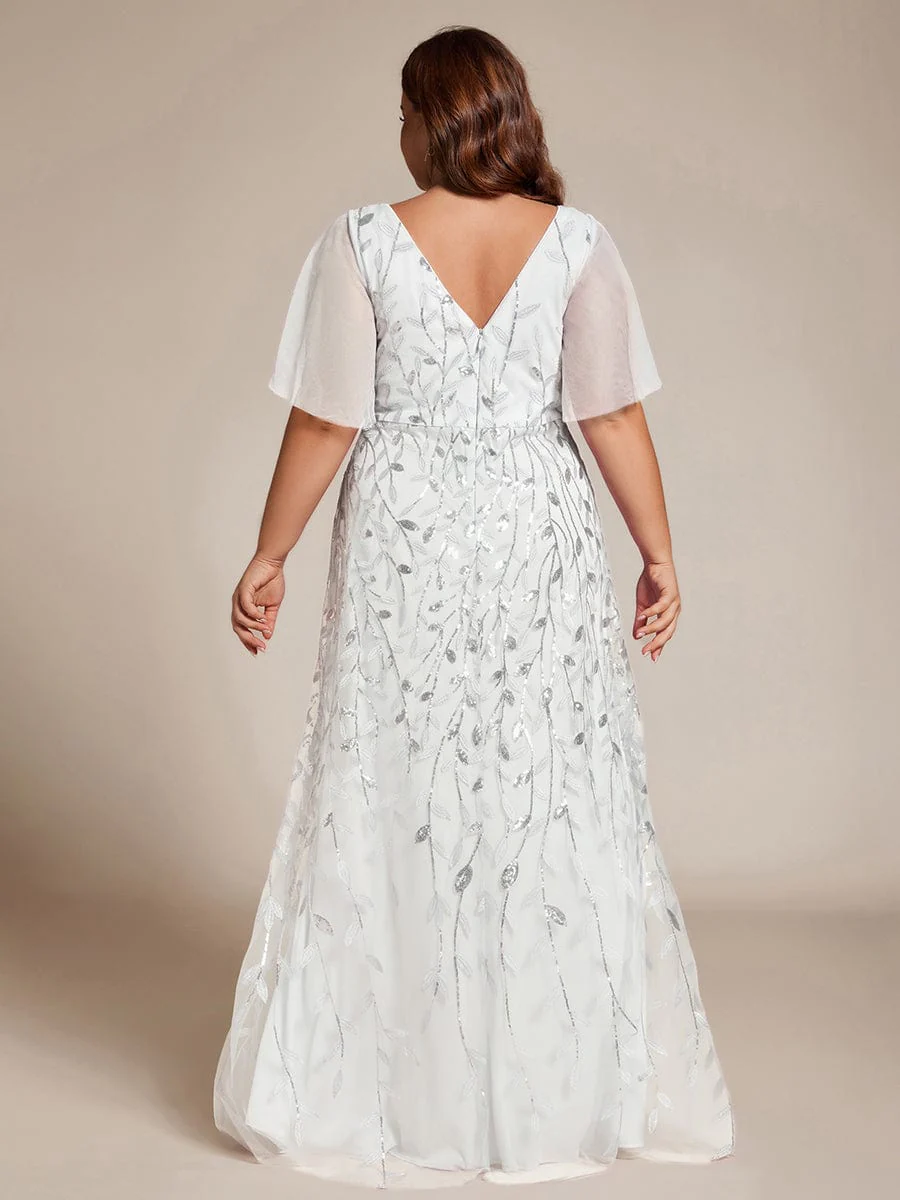 ever ALIX|V-Neck Sequined Mother of The Bride Dresses - Image 112