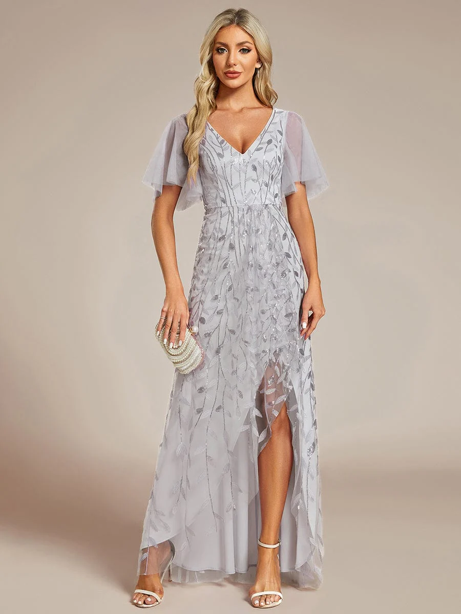 ever ALIX|V-Neck Sequined Mother of The Bride Dresses - Image 114