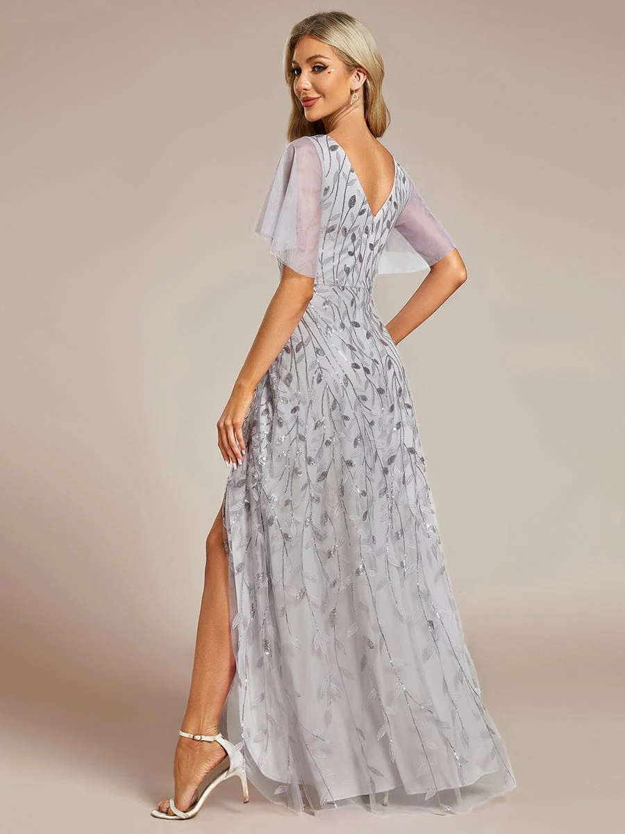 ever ALIX|V-Neck Sequined Mother of The Bride Dresses - Image 115