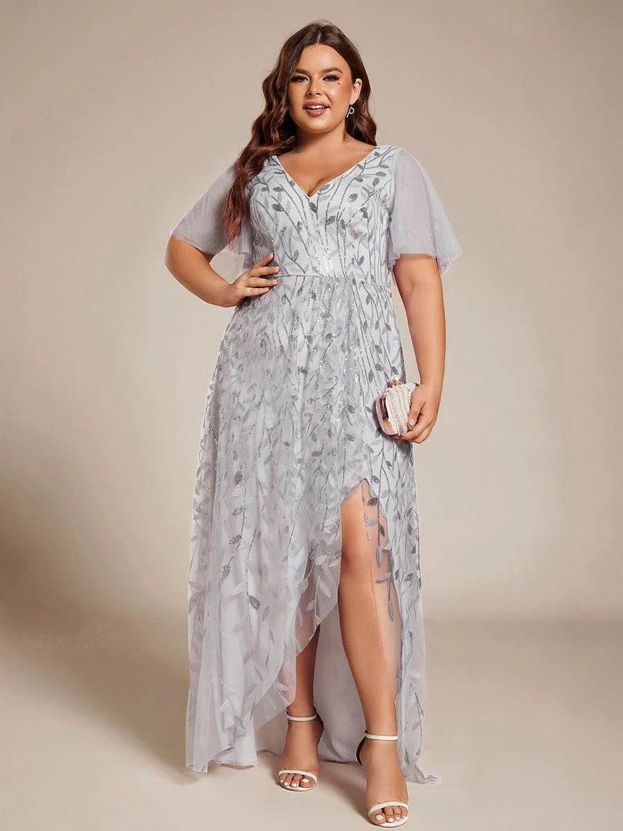 ever ALIX|V-Neck Sequined Mother of The Bride Dresses - Image 117