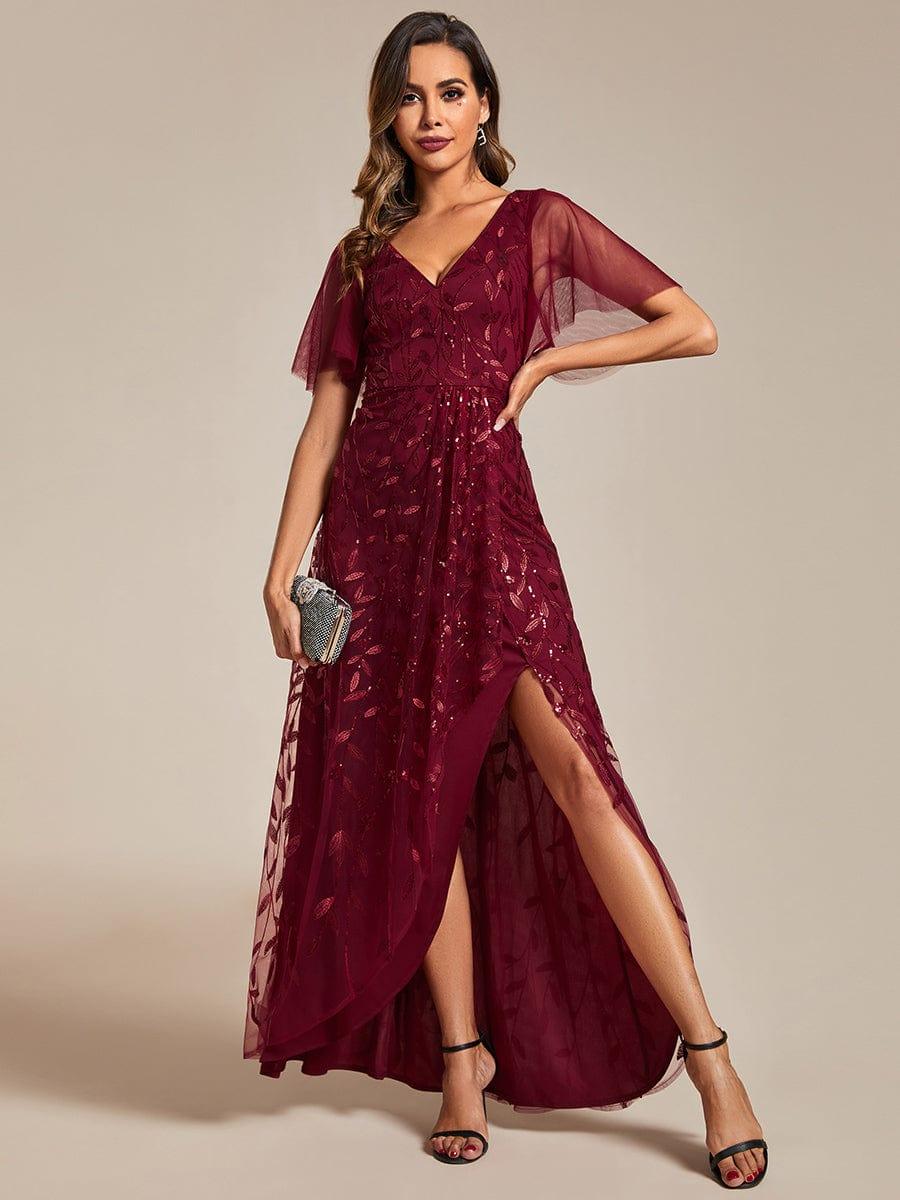 ever ALIX|V-Neck Sequined Mother of The Bride Dresses - Image 14