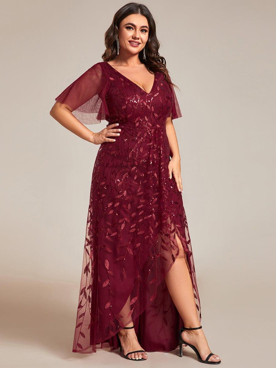 ever ALIX|V-Neck Sequined Mother of The Bride Dresses - Image 17