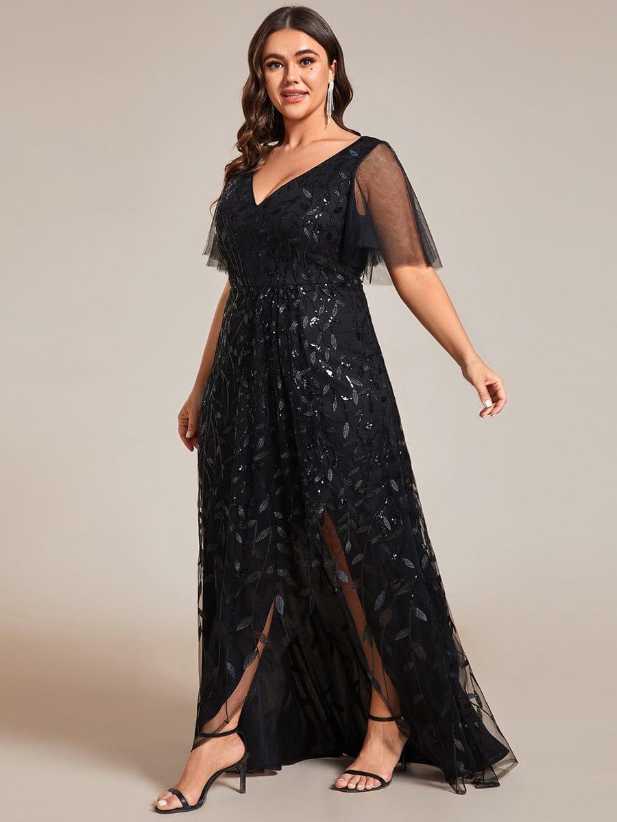 ever ALIX|V-Neck Sequined Mother of The Bride Dresses - Image 21