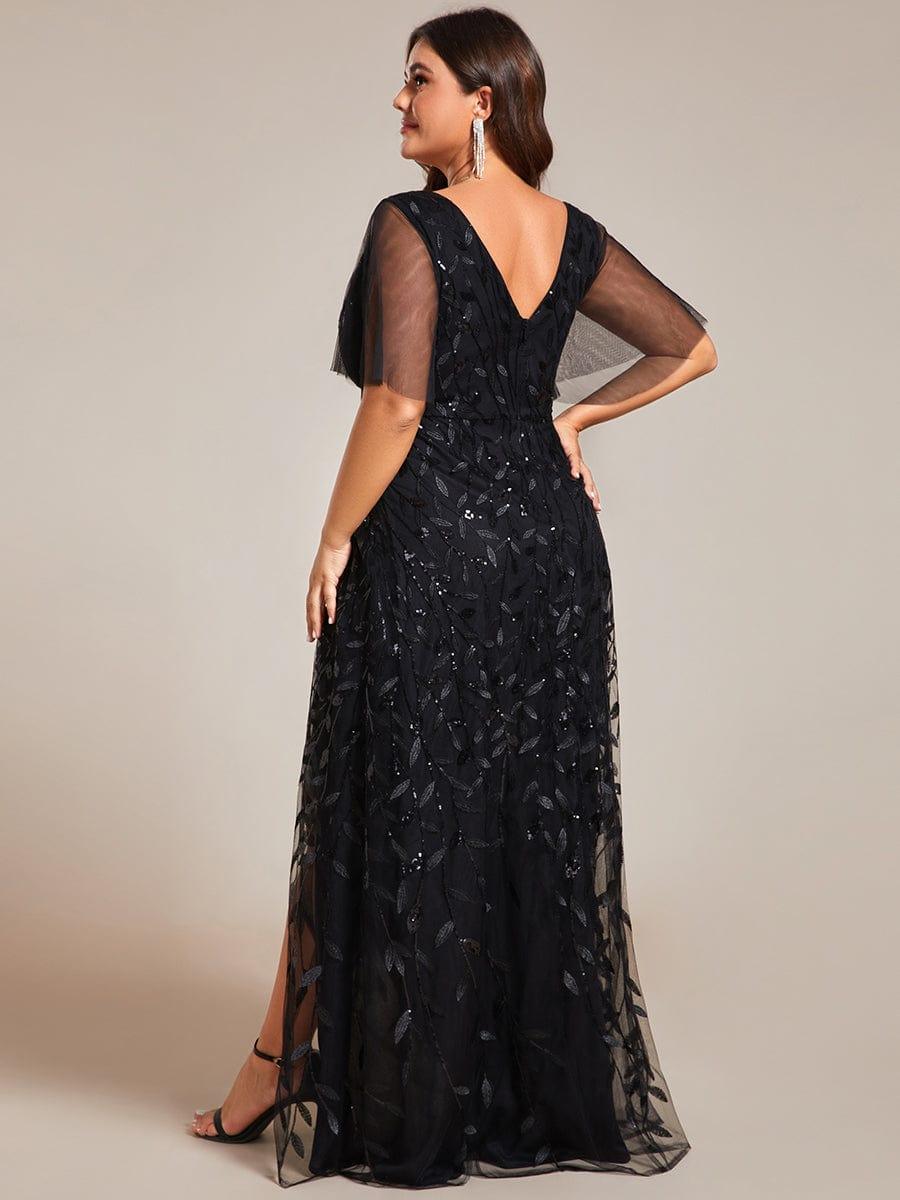 ever ALIX|V-Neck Sequined Mother of The Bride Dresses - Image 22