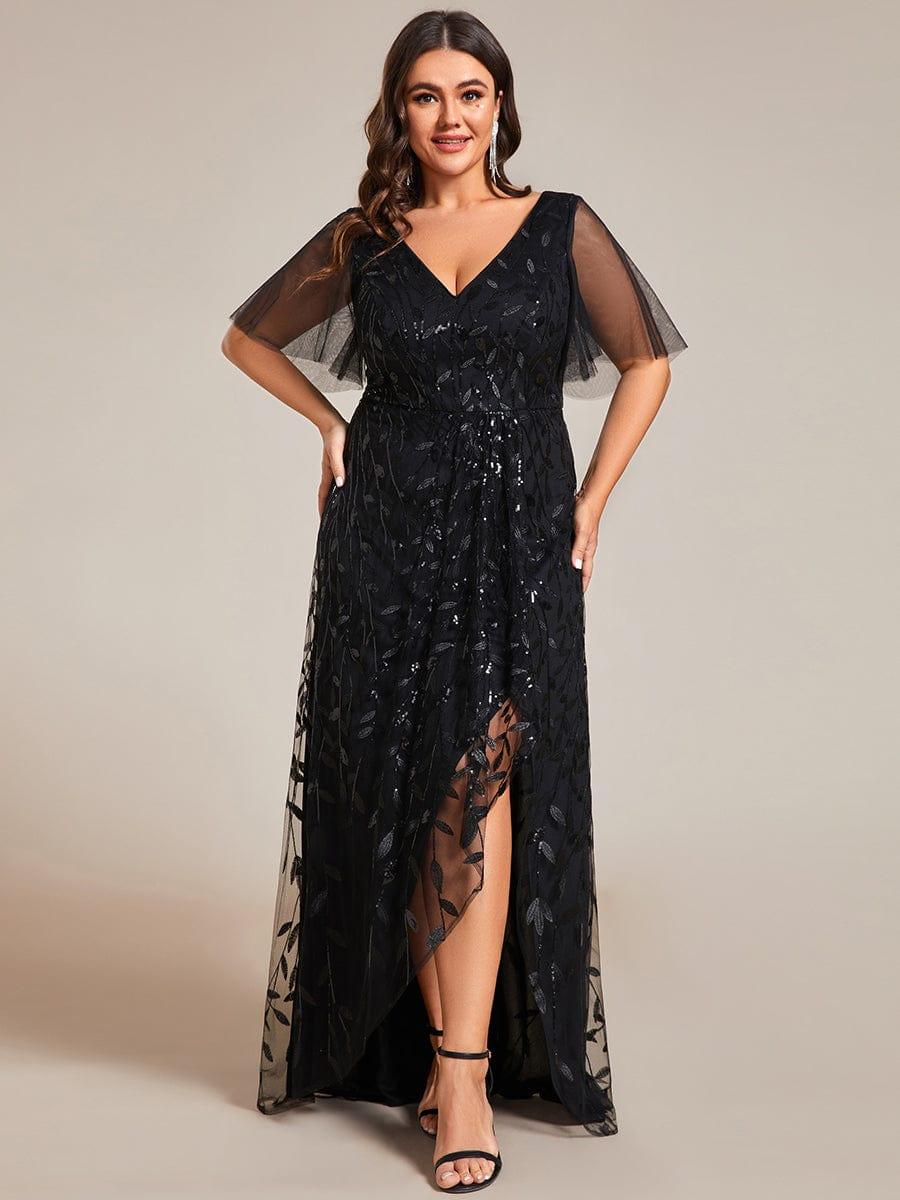 ever ALIX|V-Neck Sequined Mother of The Bride Dresses - Image 23