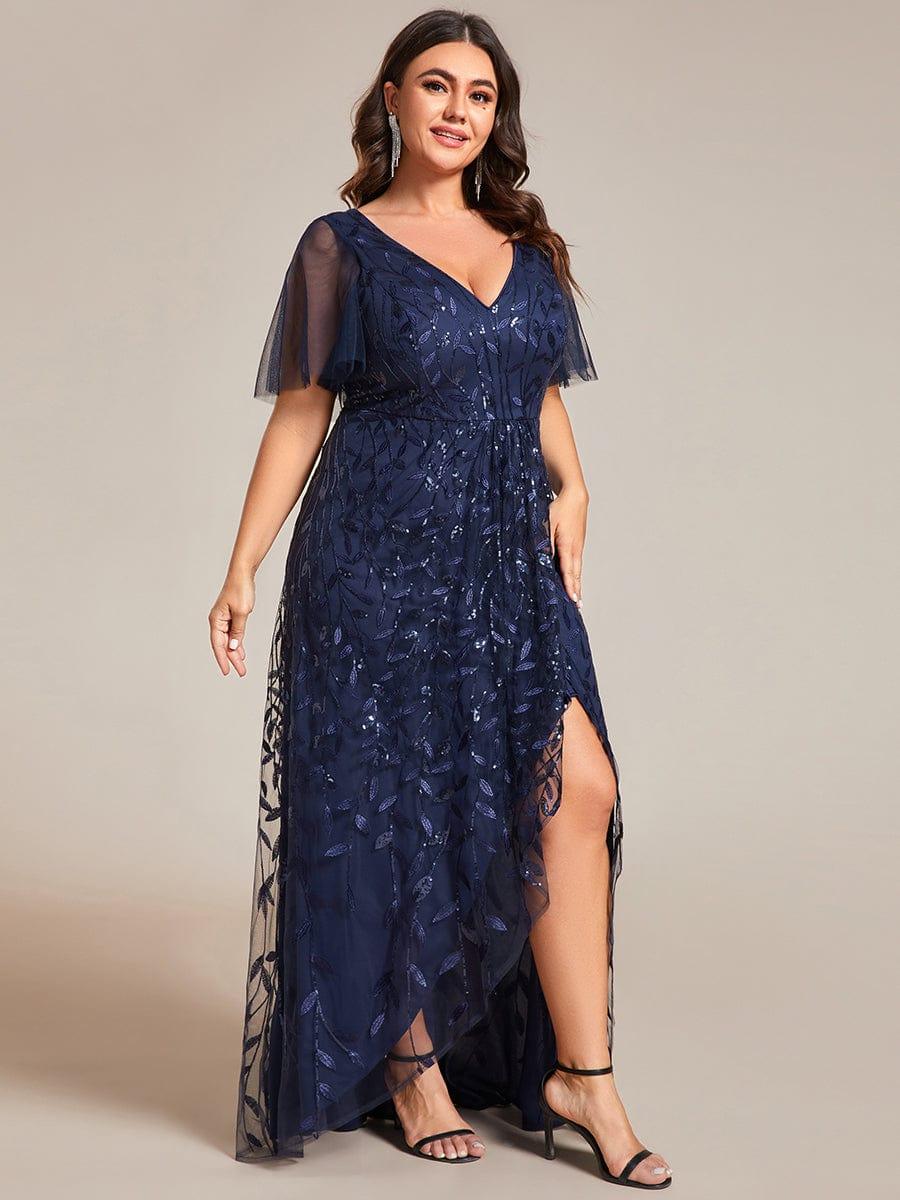 ever ALIX|V-Neck Sequined Mother of The Bride Dresses - Image 29