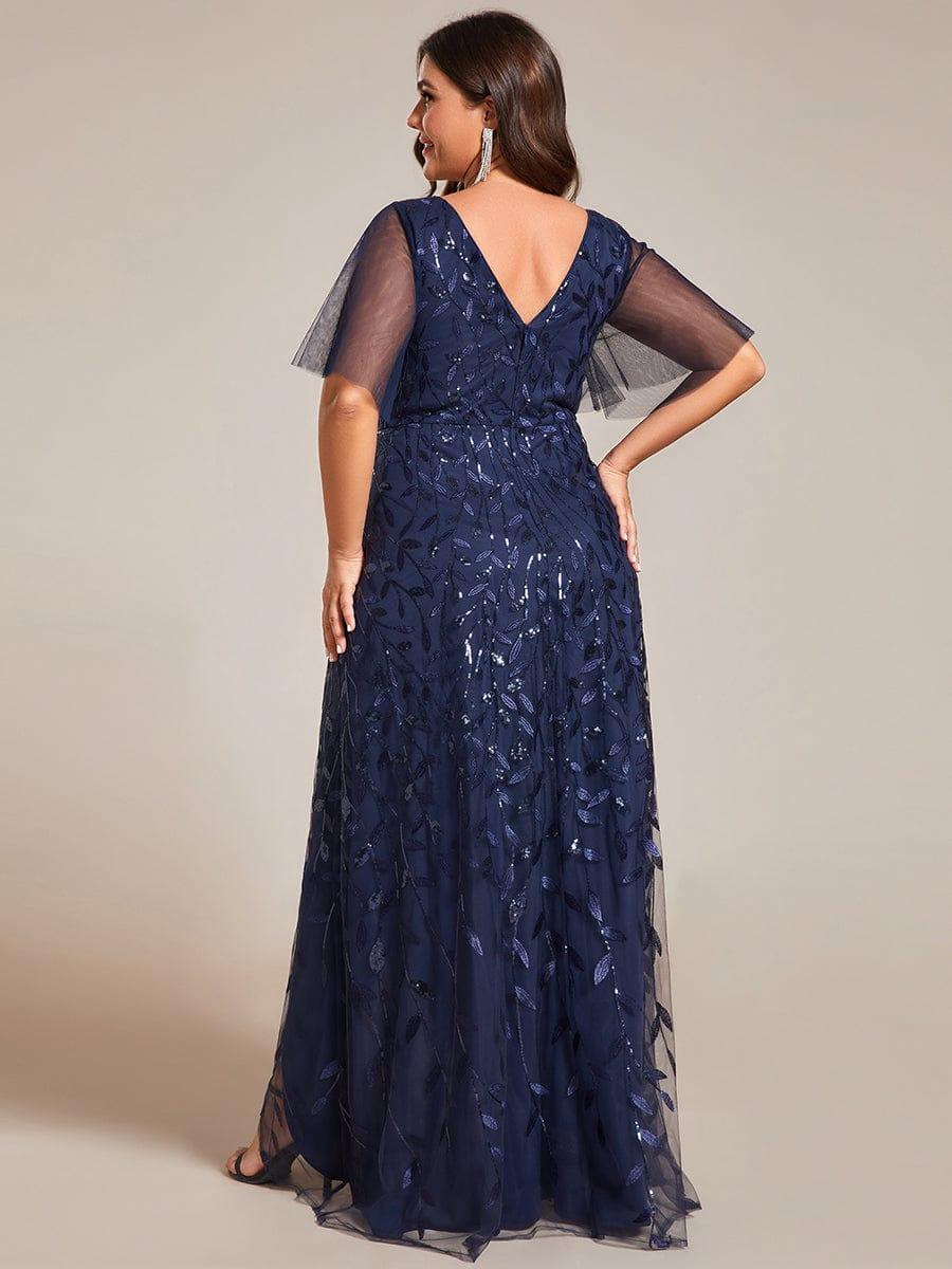 ever ALIX|V-Neck Sequined Mother of The Bride Dresses - Image 30