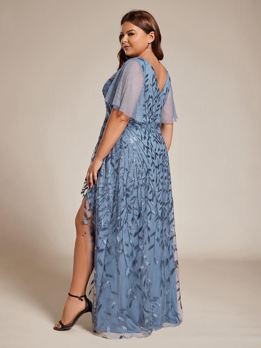 ever ALIX|V-Neck Sequined Mother of The Bride Dresses - Image 36
