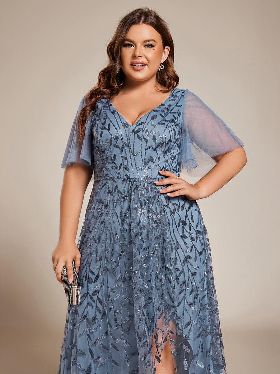 ever ALIX|V-Neck Sequined Mother of The Bride Dresses - Image 37