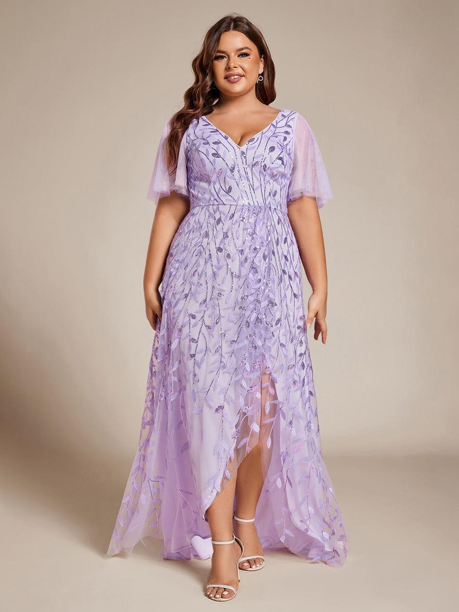 ever ALIX|V-Neck Sequined Mother of The Bride Dresses - Image 43