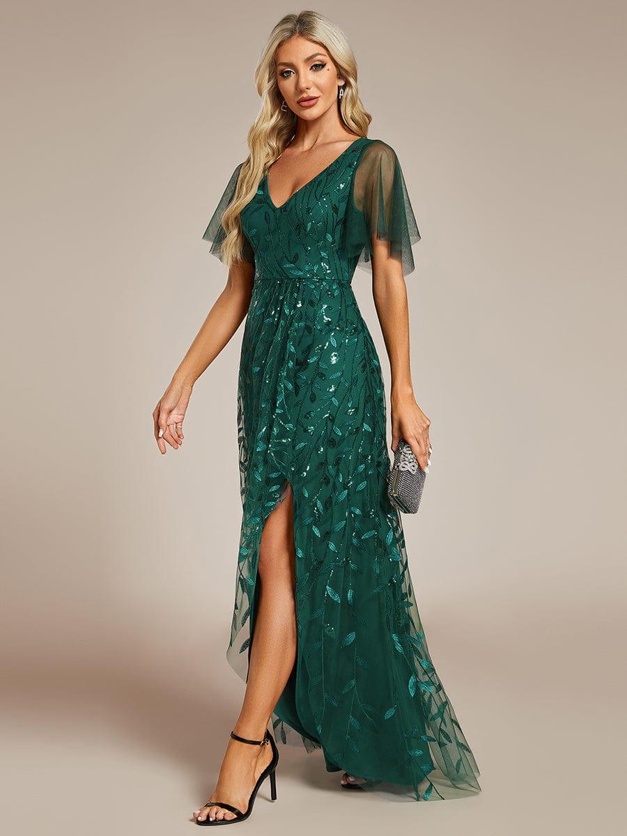 ever ALIX|V-Neck Sequined Mother of The Bride Dresses - Image 47