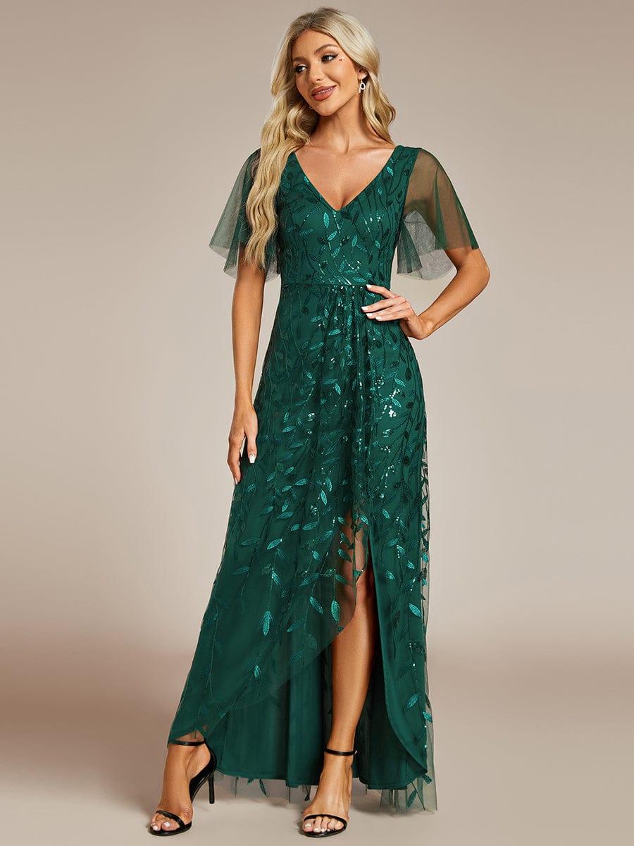 ever ALIX|V-Neck Sequined Mother of The Bride Dresses - Image 48
