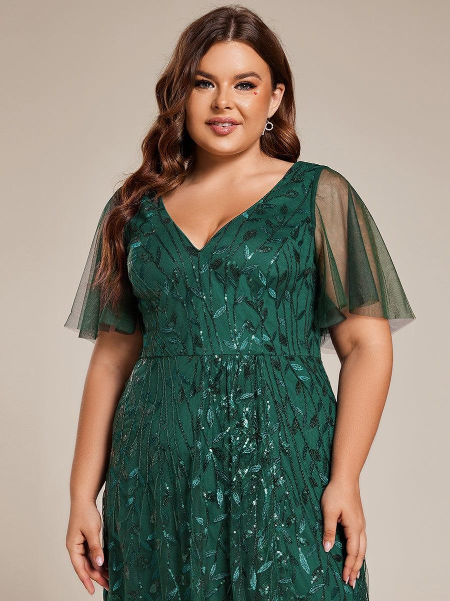 ever ALIX|V-Neck Sequined Mother of The Bride Dresses - Image 51