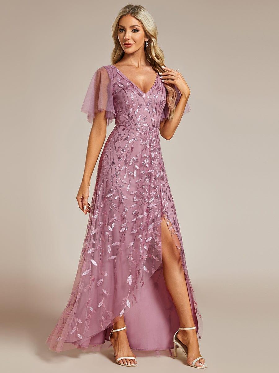 ever ALIX|V-Neck Sequined Mother of The Bride Dresses - Image 54