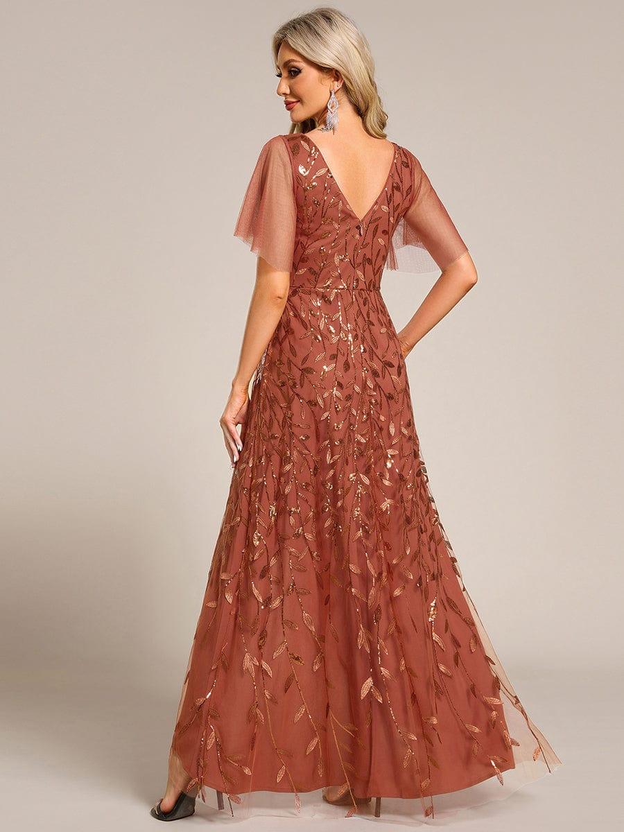 ever ALIX|V-Neck Sequined Mother of The Bride Dresses - Image 60