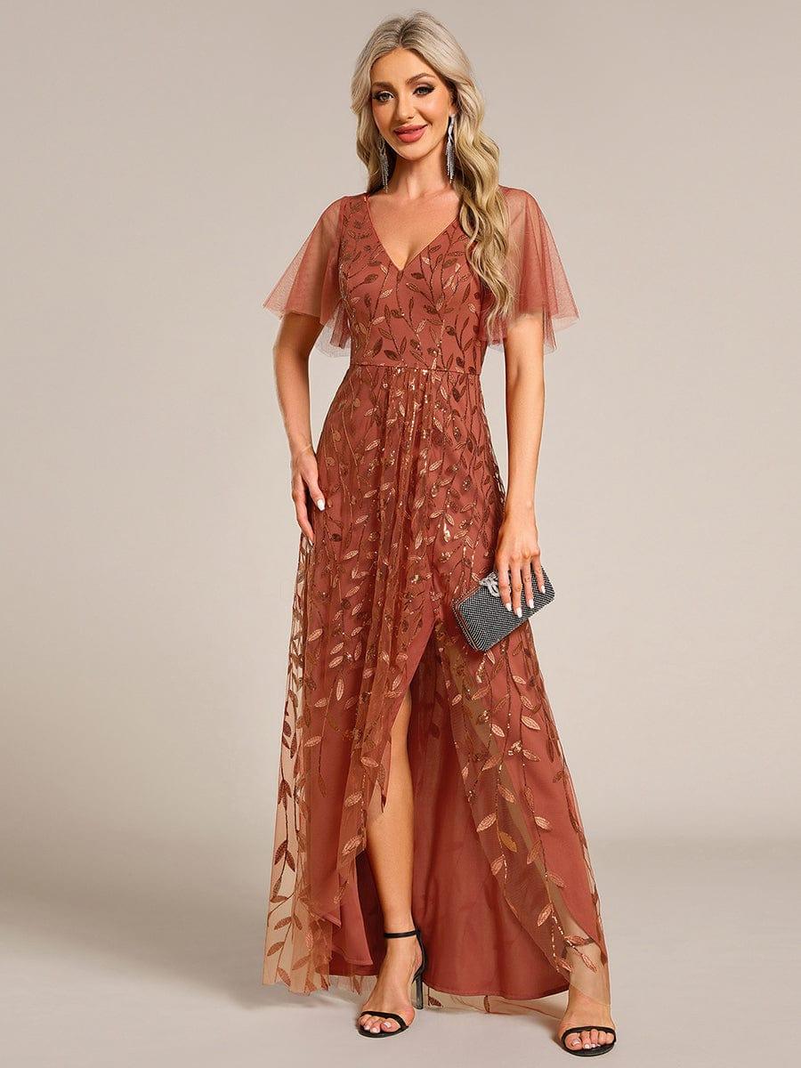 ever ALIX|V-Neck Sequined Mother of The Bride Dresses - Image 62