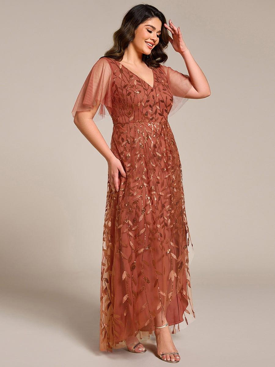 ever ALIX|V-Neck Sequined Mother of The Bride Dresses - Image 67