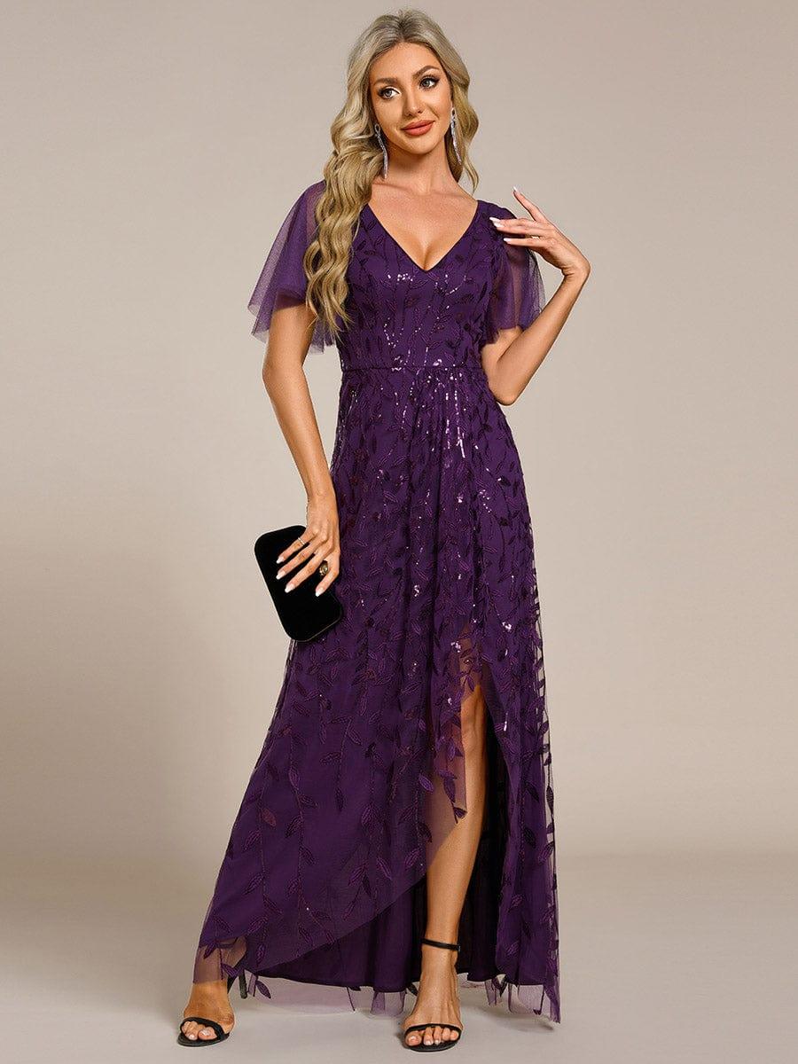 ever ALIX|V-Neck Sequined Mother of The Bride Dresses - Image 69