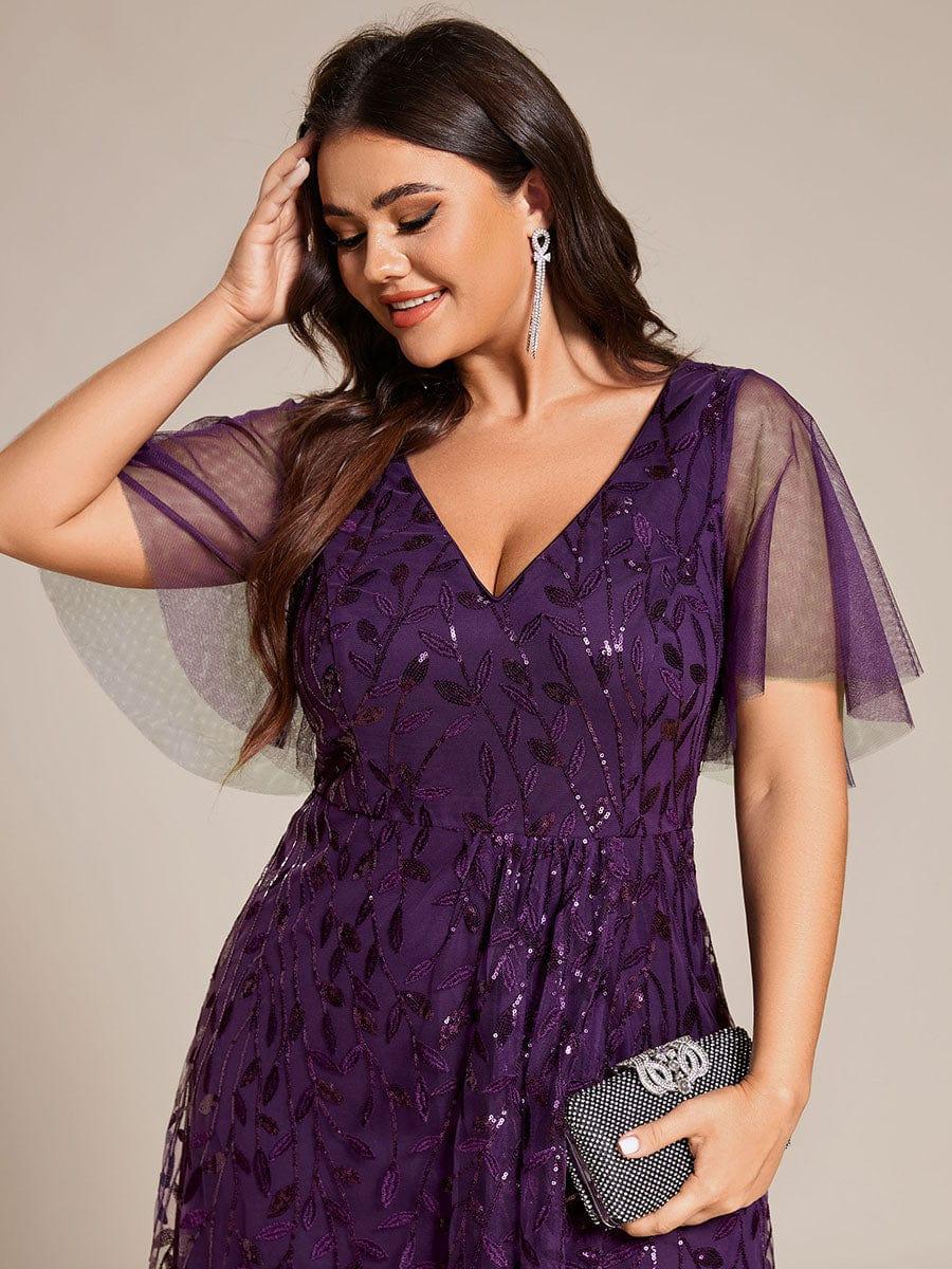 ever ALIX|V-Neck Sequined Mother of The Bride Dresses - Image 76