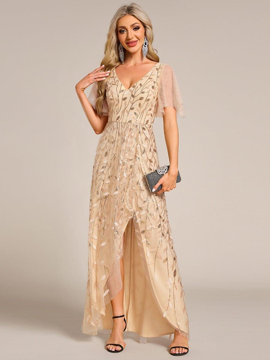 ever ALIX|V-Neck Sequined Mother of The Bride Dresses - Image 79