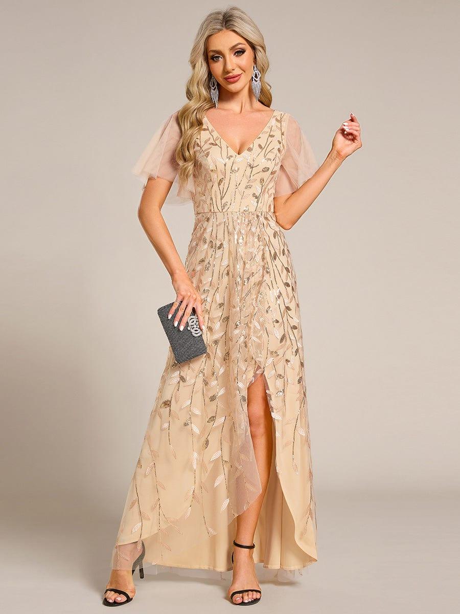 ever ALIX|V-Neck Sequined Mother of The Bride Dresses - Image 82