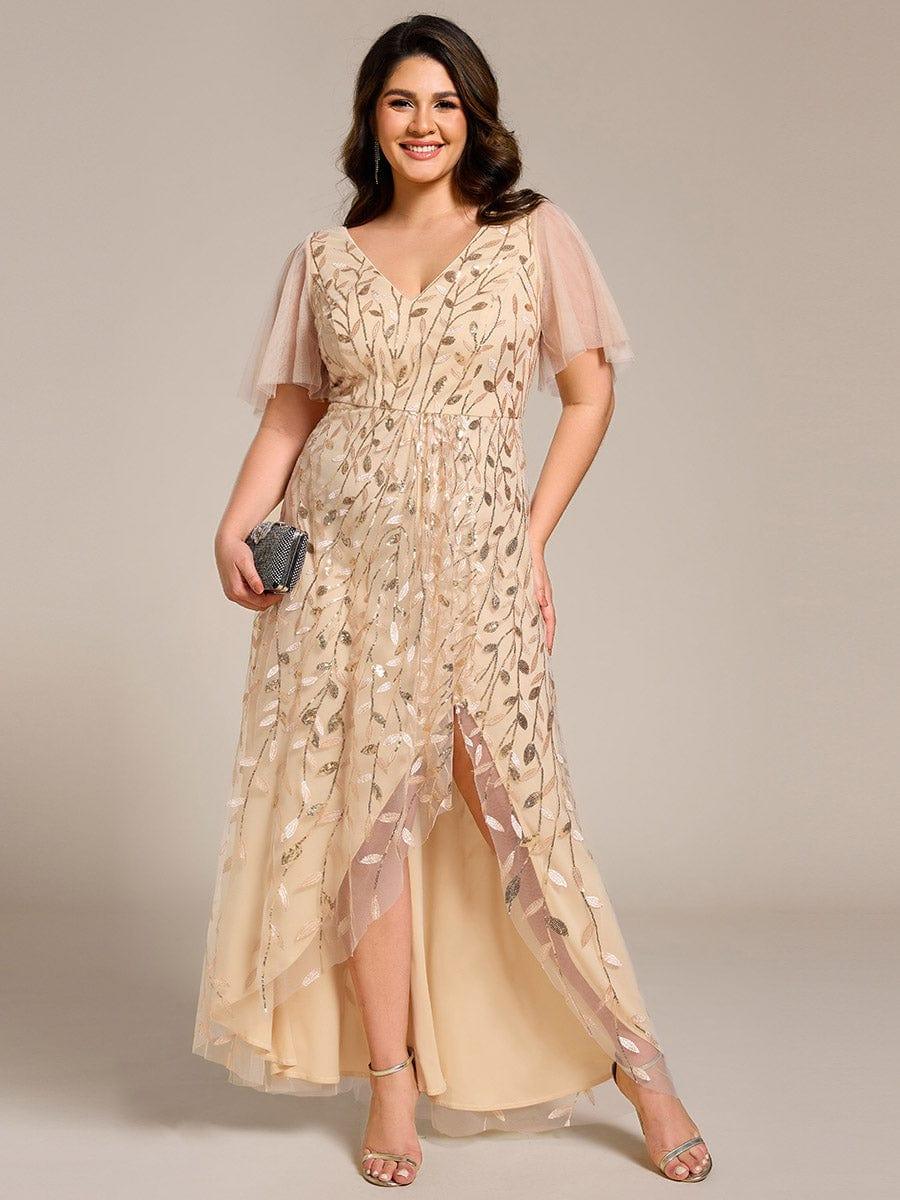 ever ALIX|V-Neck Sequined Mother of The Bride Dresses - Image 84